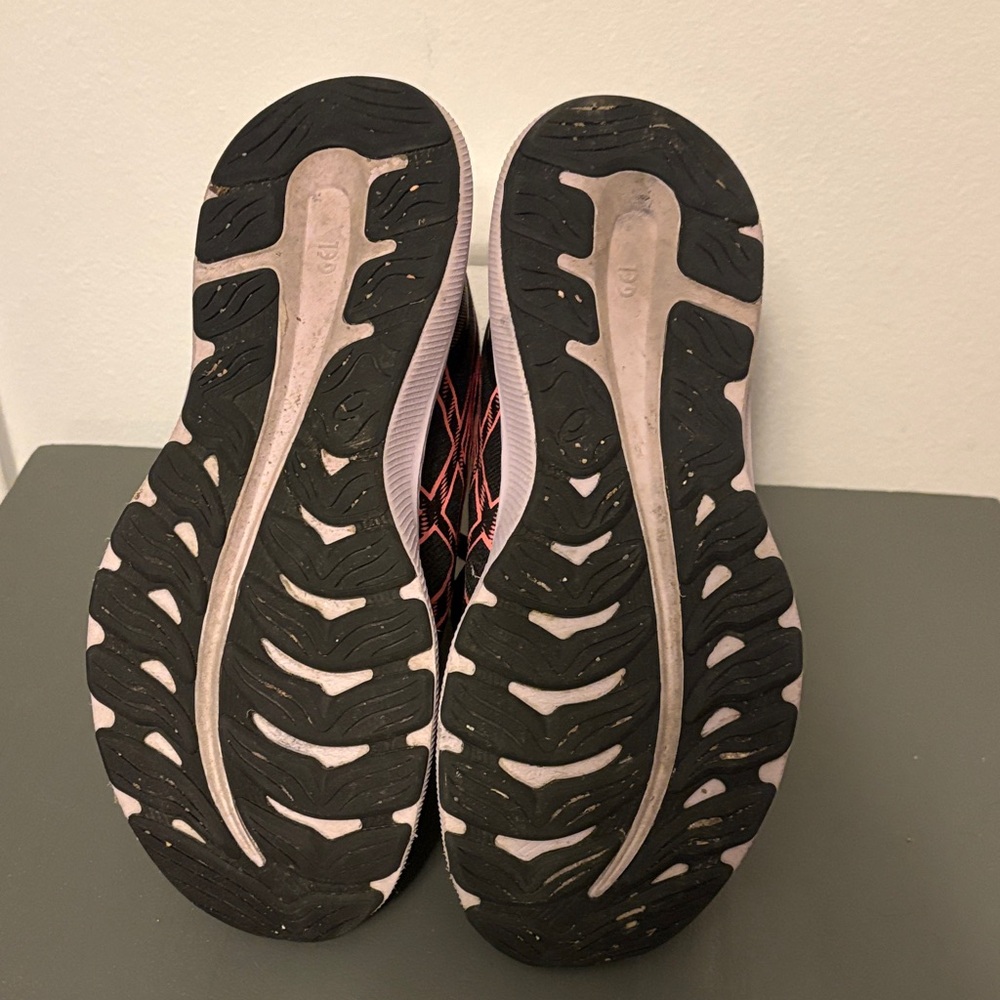 ASICS Women's Black and Pink Sneakers - Picture 3 of 6